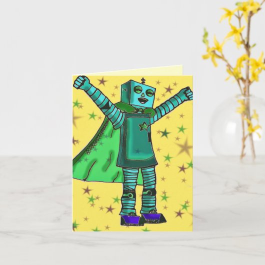 "Sie taten es!" Glückliche Karte (Gelbe Blume)