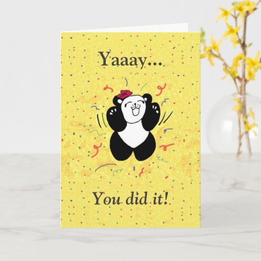 Sie taten es! karte (Gelbe Blume)