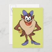 Sie-Teufel in Farbe Postkarte (Vorne/Hinten)