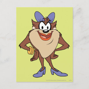 Sie-Teufel in Farbe Postkarte