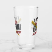 "Sie töteten Glenn" gehendes totes Fan-Bier Glas (Links)