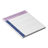 Sie tragen den Pass zu Ihrem eigenen Glück Notizblock (angewinkelt)