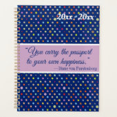 Sie tragen den Pass zu Ihrem eigenen Glück Planer (Vorderseite)