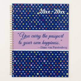 Sie tragen den Pass zu Ihrem eigenen Glück Planer