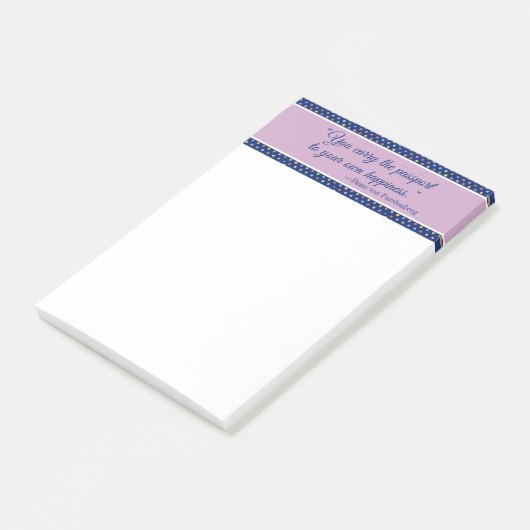 Sie tragen den Pass zu Ihrem eigenen Glück Post-it Klebezettel (angewinkelt)