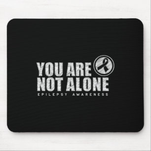 Sie tragen nicht allein die Epilepsie am Lila Tag  Mousepad