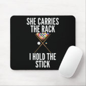 Sie trägt den Rack, den ich halte, den Stick Funny Mousepad (Mit Mouse)