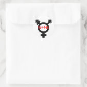 Sie Transgender Runder Aufkleber (Tasche)