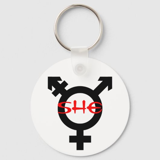 Sie Transgender Schlüsselanhänger (Vorderseite)
