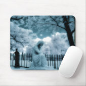Sie träumt in Blau Mousepad (Mit Mouse)