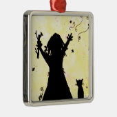 Sie träumt von der Magie im Mond Ornament Aus Metall (Rechts)