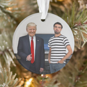 Sie treffen Präsident Donald Trump  Foto hinzufü Ornament