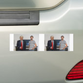 Sie treffen Präsident Donald Trump | Foto hinzufüg Autoaufkleber (Auf Auto)