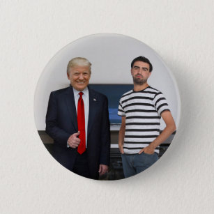 Sie treffen Präsident Donald Trump   Foto hinzufüg Button