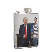 Sie treffen Präsident Donald Trump | Foto hinzufüg Flachmann (Rechts)