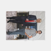 Sie treffen Präsident Donald Trump | Foto hinzufüg Fleecedecke (Vorderseite (Horizontal))