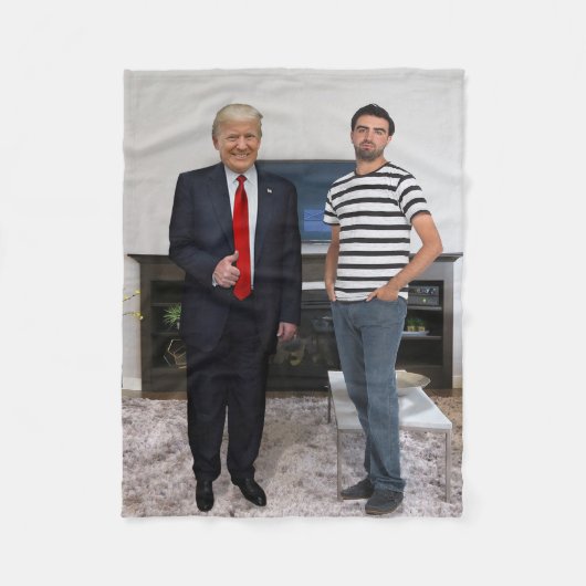 Sie treffen Präsident Donald Trump | Foto hinzufüg Fleecedecke (Vorderseite)