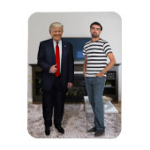 Sie treffen Präsident Donald Trump | Foto hinzufüg Magnet (Vertikal)
