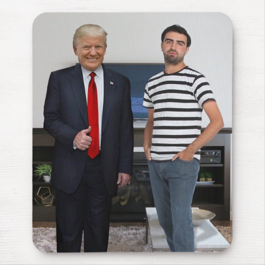Sie treffen Präsident Donald Trump | Foto hinzufüg Mousepad (Vorne)