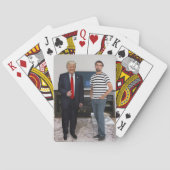Sie treffen Präsident Donald Trump| Foto hinzufüge Spielkarten (Rückseite)