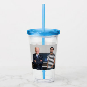 Sie treffen Präsident Joe Biden   Foto hinzufügen Acryltrinkbecher