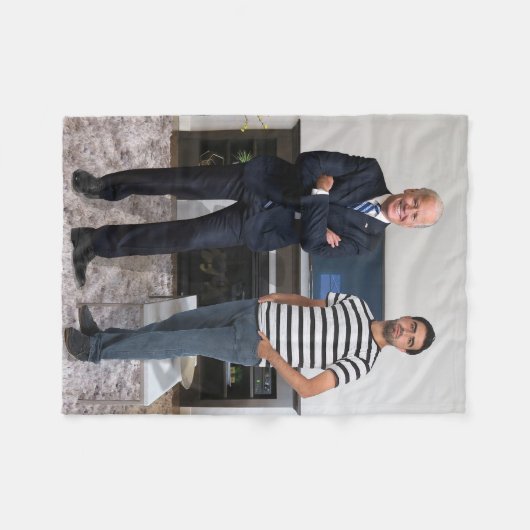 Sie treffen Präsident Joe Biden | Foto hinzufügen Fleecedecke (Vorderseite (Horizontal))