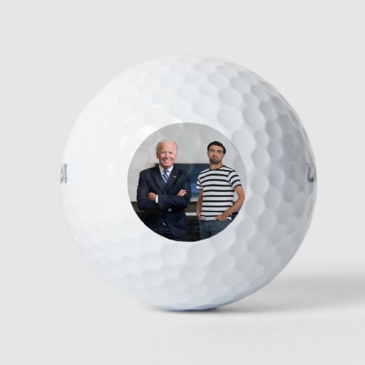 Sie treffen Präsident Joe Biden | Foto hinzufügen Golfball (Vorderseite)