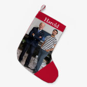 Sie treffen Präsident Joe Biden | Foto hinzufügen Kleiner Weihnachtsstrumpf (Vorderansicht (hängend))