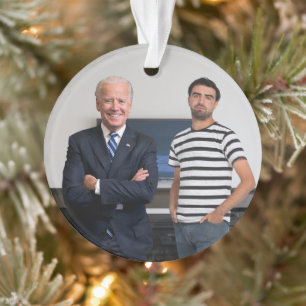 Sie treffen Präsident Joe Biden Foto hinzufügen Ornament