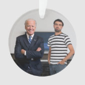 Sie treffen Präsident Joe Biden | Foto hinzufügen Ornament (Vorderseite)