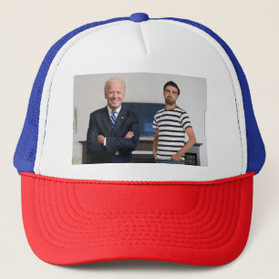 Sie treffen Präsident Joe Biden   Foto hinzufügen Truckerkappe