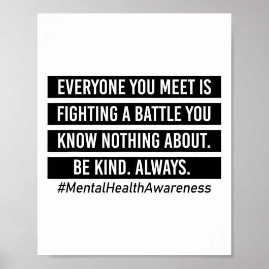 Sie treffen sich im Kampf gegen die psychische Ges Poster (Vorne)