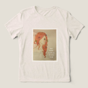 Sie trug Blumen im Haar Tri-Blend Shirt