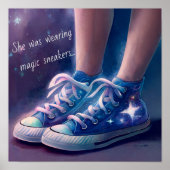 Sie trug Magic Sneakers Poster (Vorne)