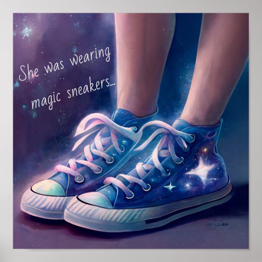 Sie trug Magic Sneakers Poster (Vorne)
