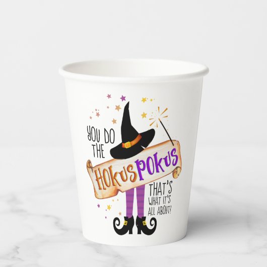 Sie tun den Hokus Pokus Hexenmagic ID982 Pappbecher (Rückseite)