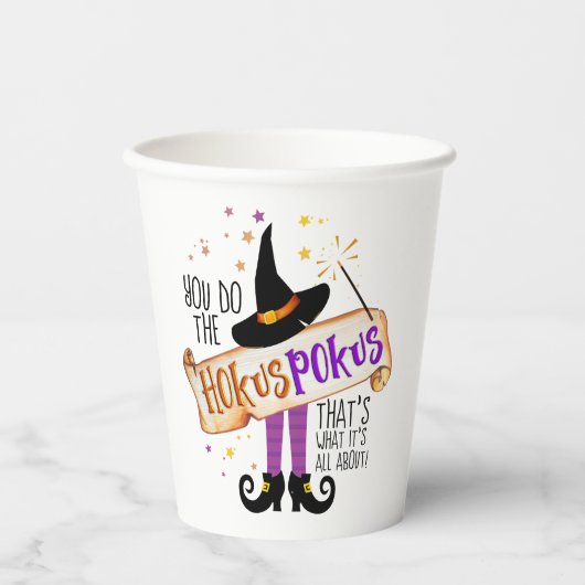 Sie tun den Hokus Pokus Hexenmagic ID982 Pappbecher (Vorderseite)