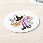 Sie tun den Hokus Pokus Hexenmagic ID982 Runder Pappuntersetzer (Angewinkelt)