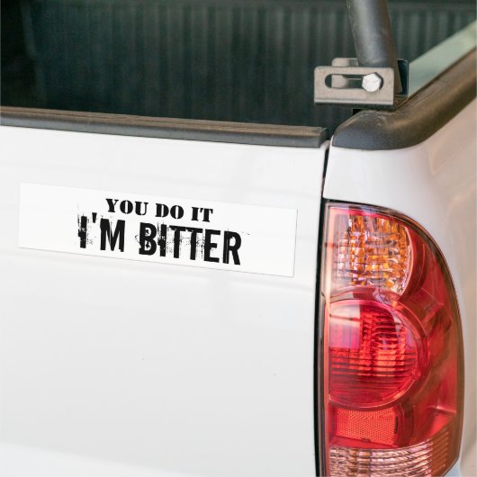 Sie tun es, ich sind bitterer Autoaufkleber (Auf Lkw)