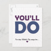 Sie tun feiertagspostkarte (Vorne/Hinten)