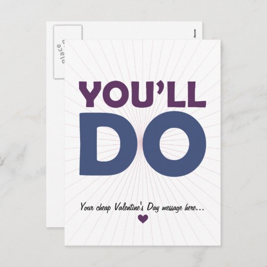 Sie tun feiertagspostkarte (Vorne/Hinten)