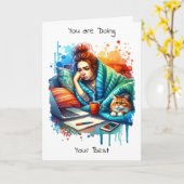 Sie tun Ihr Bestes, was Sie können | Chronische Kr Karte (Gelbe Blume)