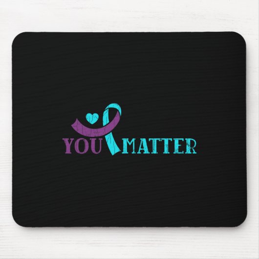 Sie tun Problem glückliche Selbstmordverhütung Bew Mousepad (Vorne)