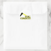 Sie tun runder aufkleber (Tasche)