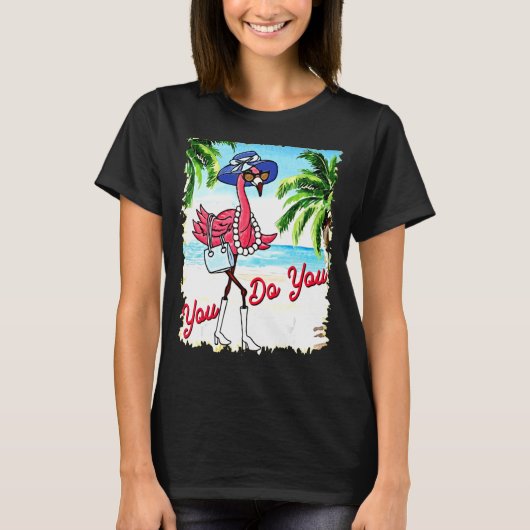 Sie tun Sie Flamingo Sommerurlaub T-Shirt (Vorderseite)