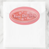 Sie tun Vintag Decal Slogan Epic Ovaler Aufkleber (Tasche)