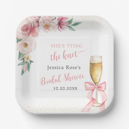 SIE TYPIERT DAS KNOCHENBRAUTPARTY PAPPTELLER (Vorderseite)