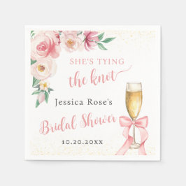 SIE TYPIERT DAS KNOCHENBRAUTPARTY SERVIETTE