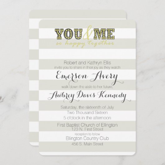 Sie u. ich einladung (Vorne/Hinten)