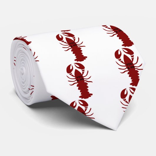 Sie u. ich sind Hummer Krawatte (Gerollt)